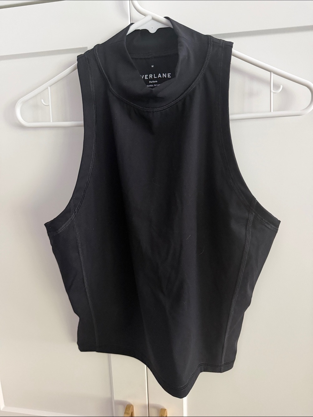 Everlane Black Mock Neck Athletic Tank Size Medium